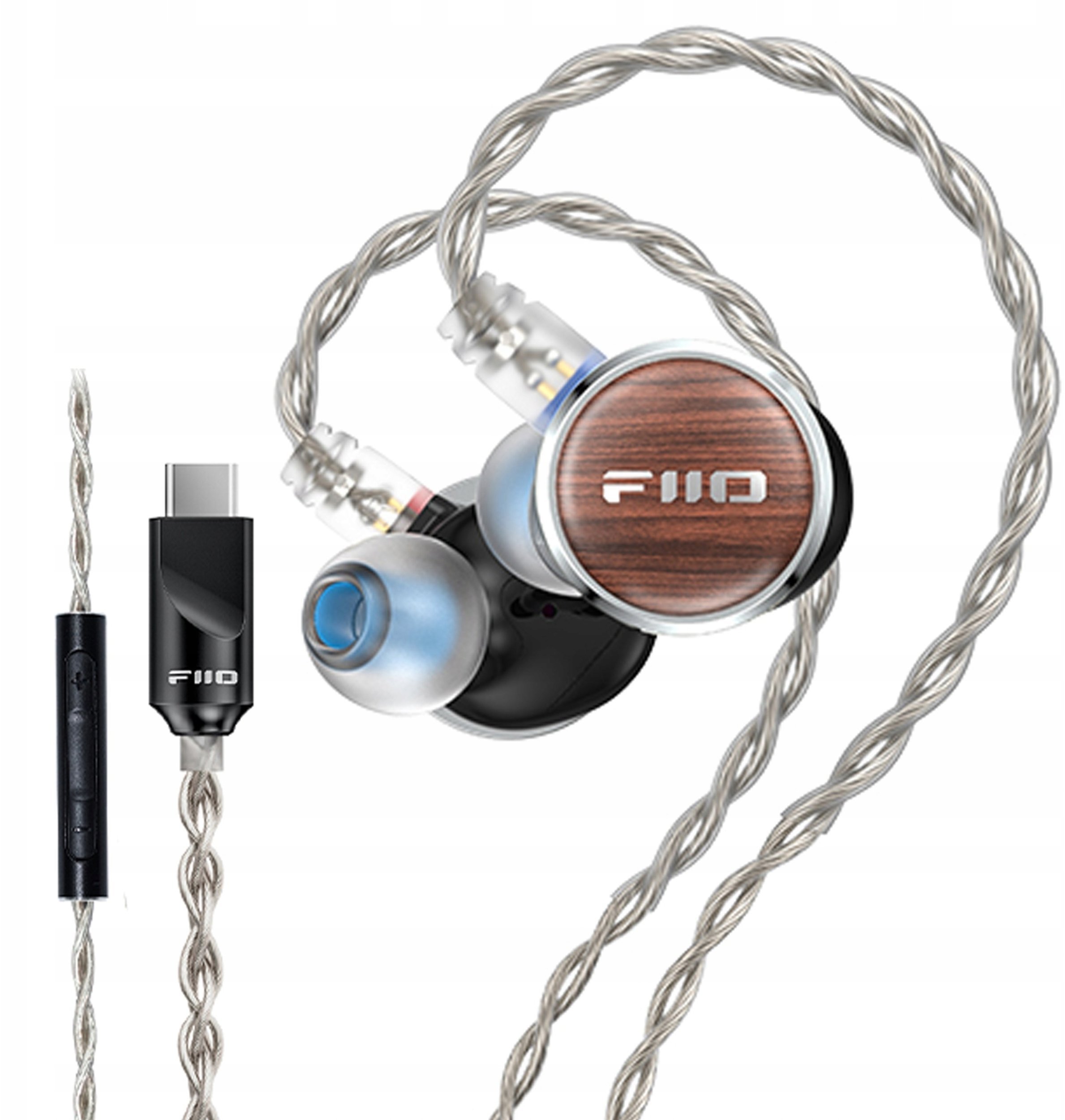 Kufje in ear FiiO FP3, planar, kabllo 2 pin, kafe