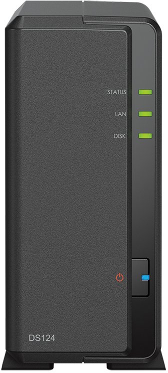 Server NAS Synology DiskStation DS124, 1GB DDR4, pa disk, i zi
