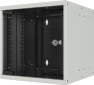 Kabinet muri 10" Triton, 6U, thellësi 300mm, gri e hapur