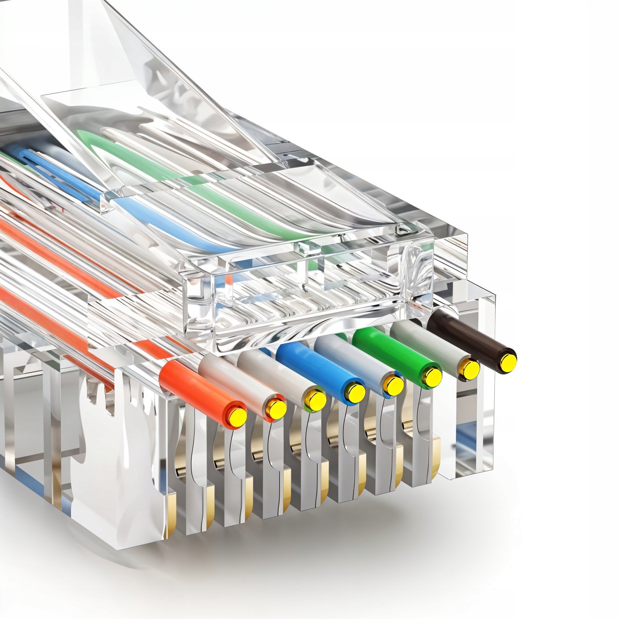 Мрежен конектор Maclean RJ45 MT177, UTP CAT6, Pass Through, проѕирен