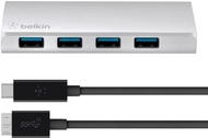 USB 3.0, Belkin, 4 Porte Hub + kabllo USB-C