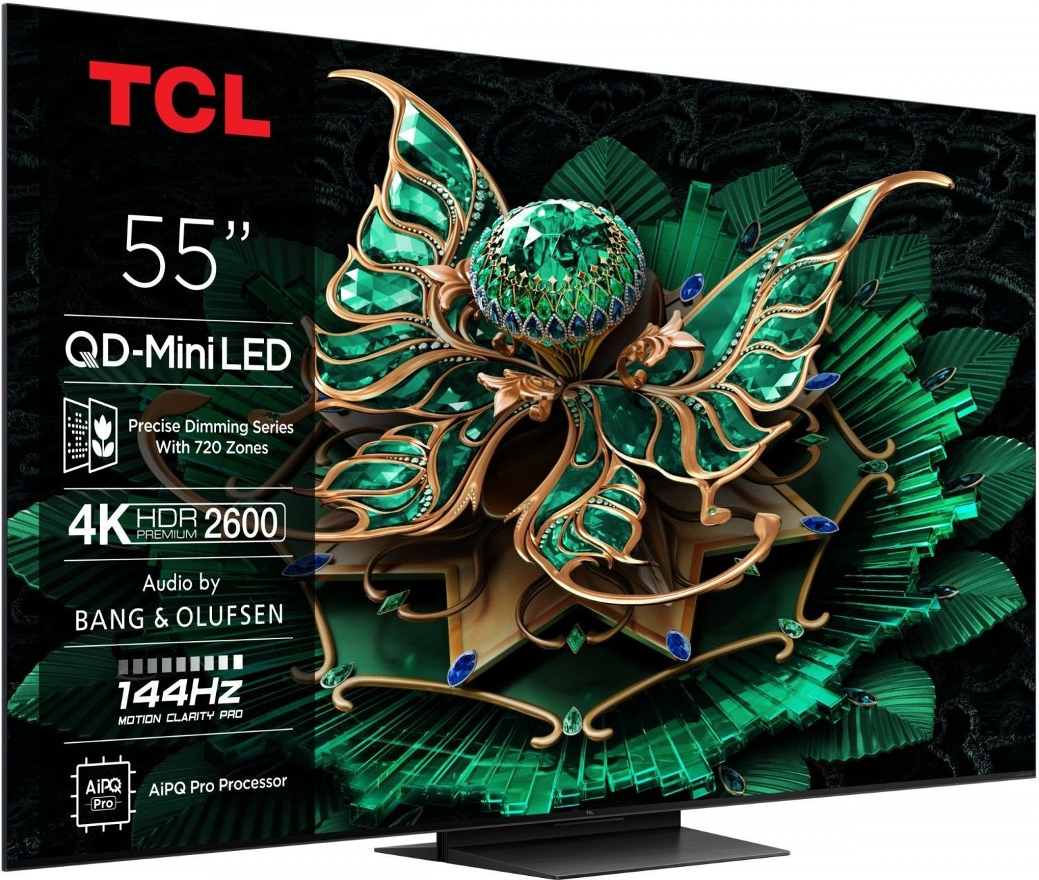 Televizor TCL 55Q7CX7, 55", 4K Ultra HD QLED Mini LED, Google TV, i zi