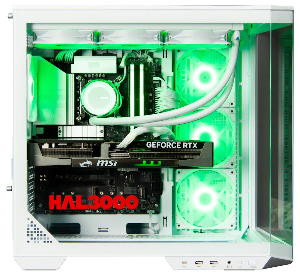 Kompjuter HAL3000 Master Gamer Ultimate-K 5080 (15th gen), Intel Core Ultra 7 265KF, NVIDIA GeForce RTX 5080, 32GB RAM, 2TB SSD, i bardhë