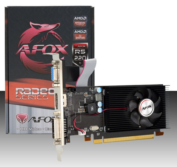 Kartelë grafike Afox Radeon R5 220 AFR5220-2048D3L5-V2, 2GB DDR3