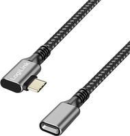 Kабел продолжувач USB C LogiLink CUA0110, USB 3.2 Gen 2, 0.5 m, црна