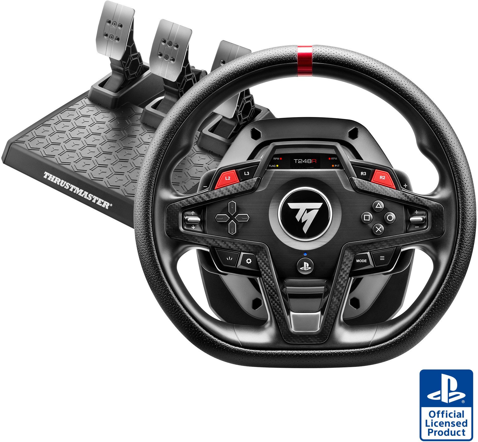 Set timon dhe pedale Thrustmaster T248R, Force Feedback, për PC dhe konzola, i zi