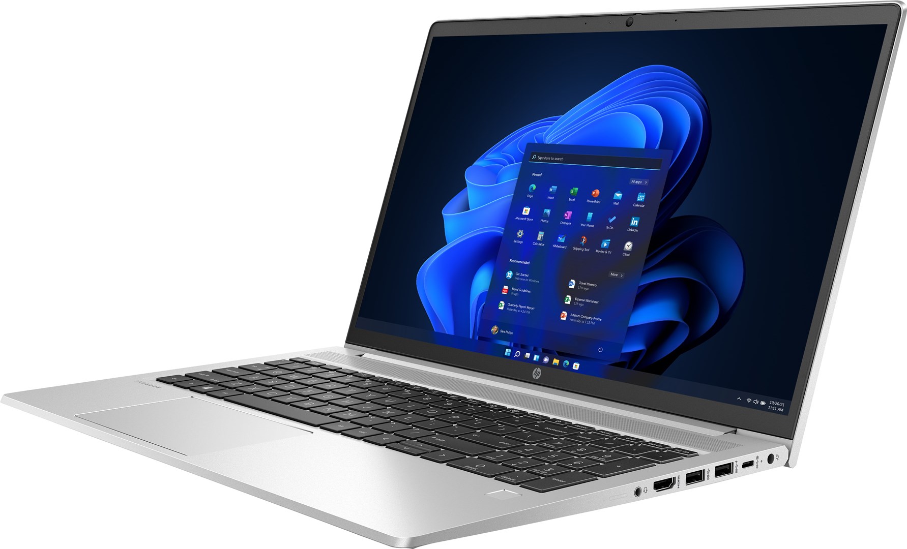 Лаптоп HP ProBook 450, 15.6", Intel i5-1235U, 16 GB RAM, 256 GB SSD, сребрен