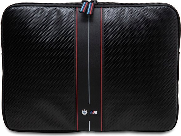 Mbështjellëse laptopi BMW Carbon and Red Stripe BMCS16COMSCAKR, 16", material rezistent, e zezë