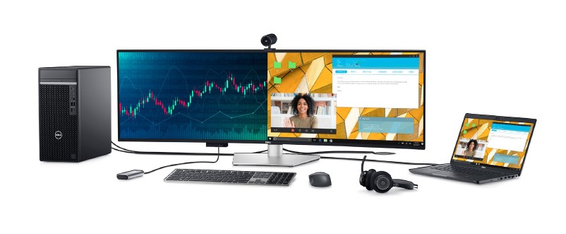 Monitor Dell Ultrasharp, 49", 5K Ultra Hd, i zi / argjend
