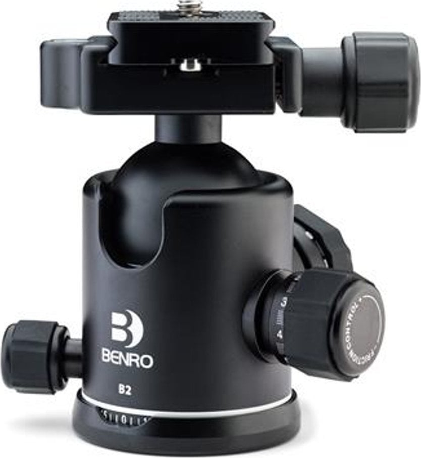 Kokë tripod Benro B2 Double Action, profesionale, alumini, e zezë