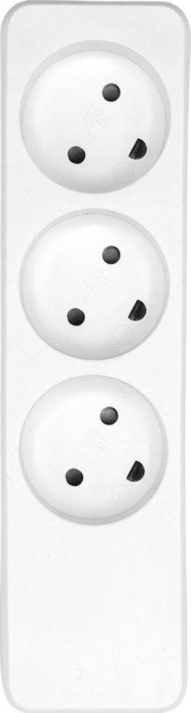 Kabllo vazhduese ProXtend Danish Power Strip 3-way, 3 priza, e bardhë