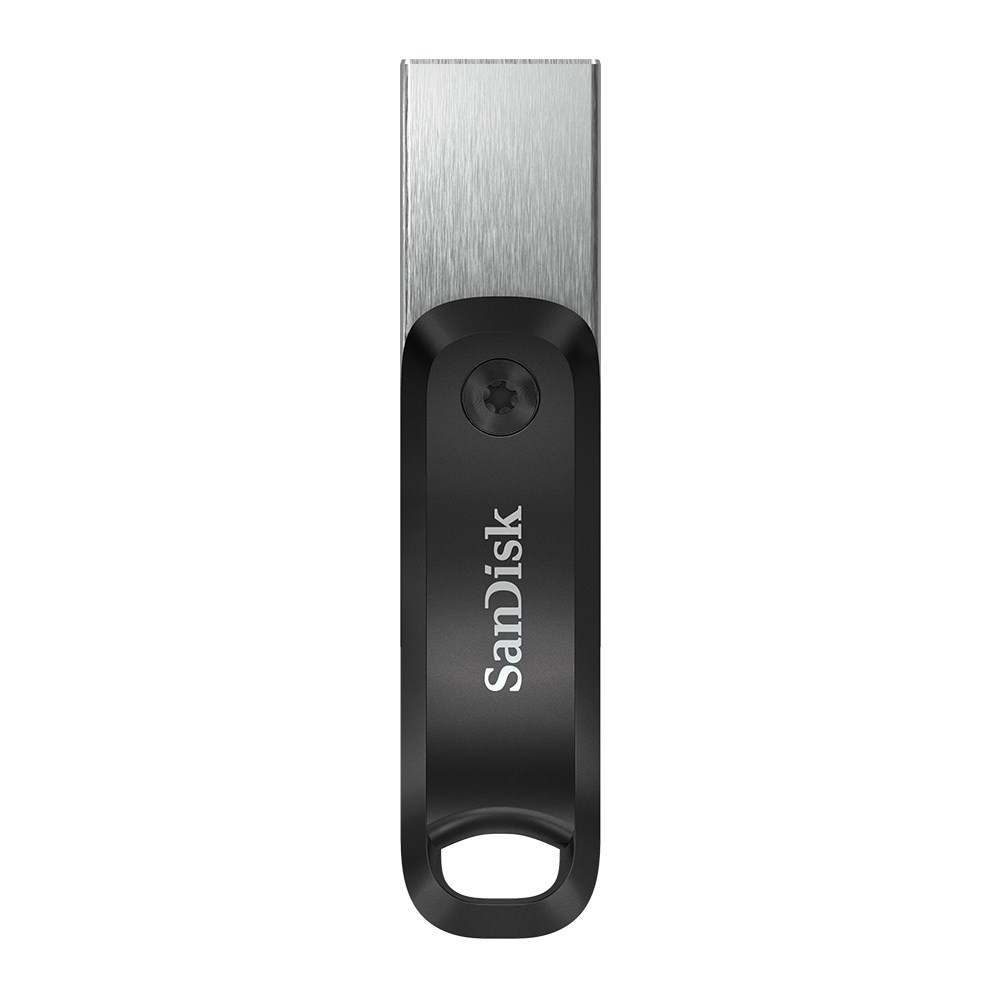 USB Flash Drive SanDisk iXpand Go, 256GB, USB 3.0/Lightning, e argjendtë/e zezë