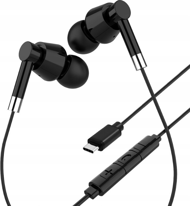 Слушалки in-ear Media Tech MT3609K, USB-C, со микрофон, бели