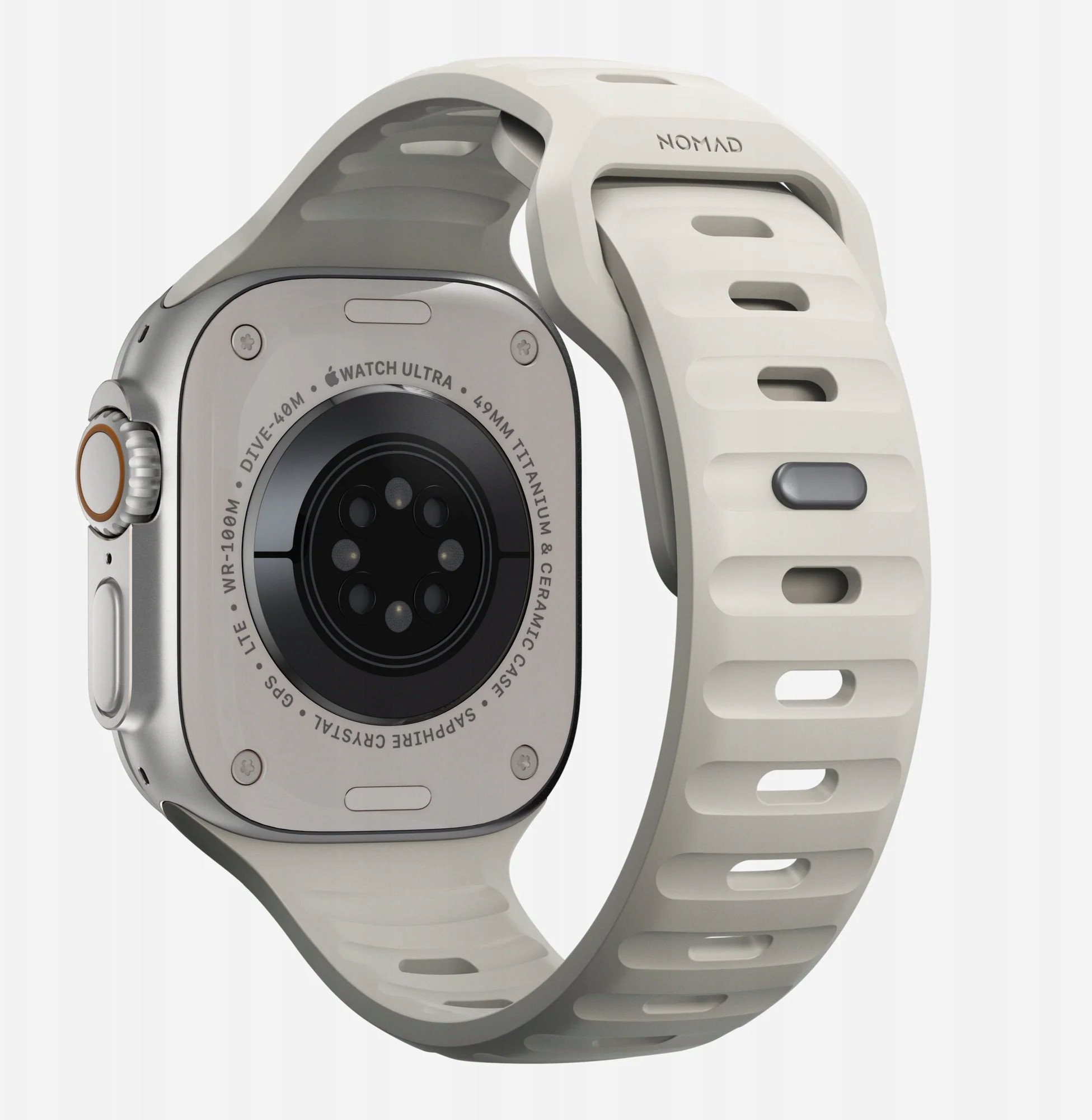 Спортски ремен за Apple Watch, 46mm 49mm, FKM гума, боја Stone