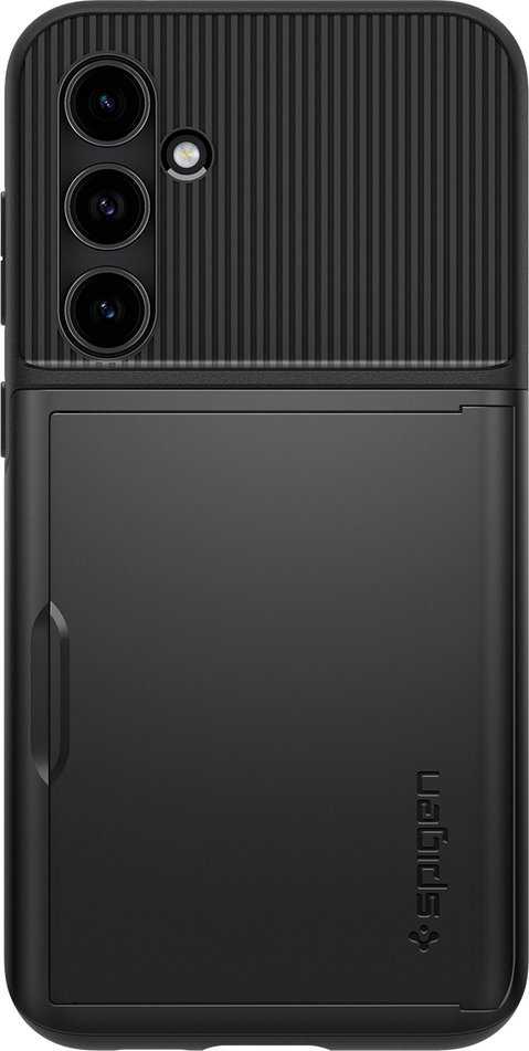 Mbulesë telefoni Spigen Slim Armor CS, për Samsung Galaxy S23 FE, me mbajtëse kartash, e zezë