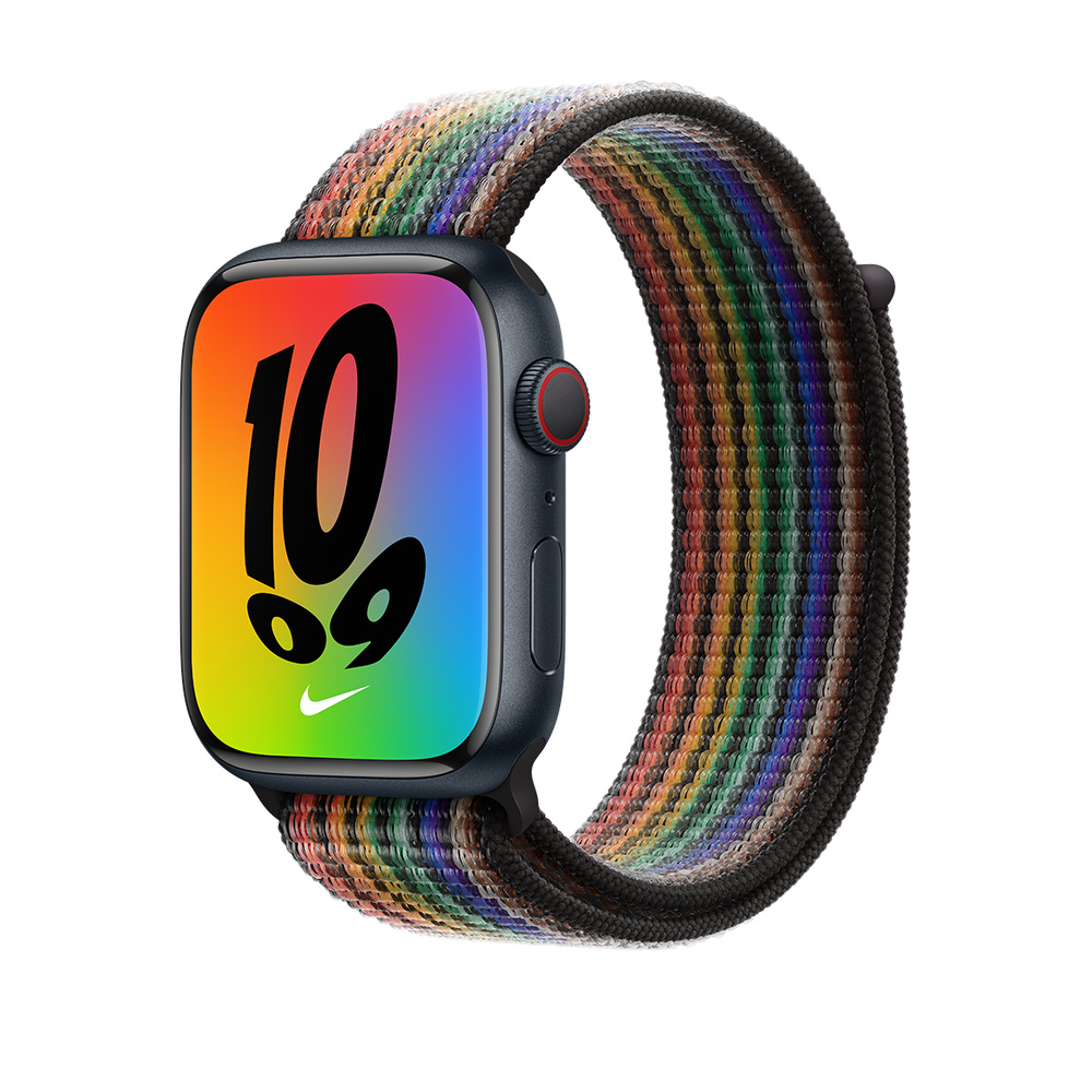 Apple Watch 45mm Nike Band, Pride Edition Nike Sport Loop