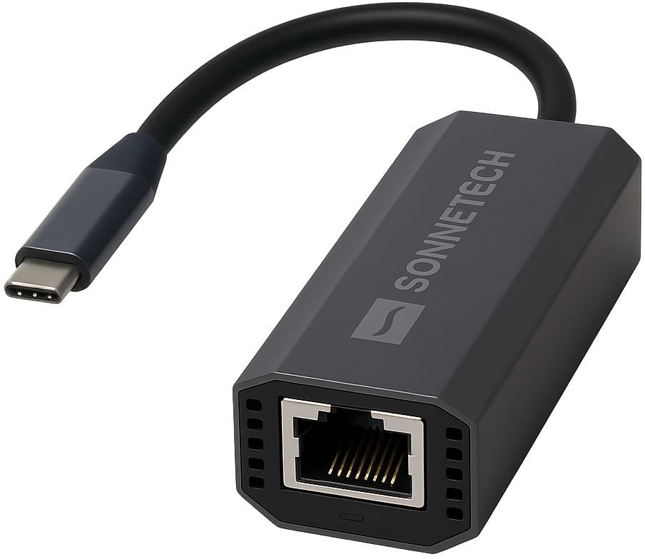 Adapter rrjeti Sonnet Solo5G, USB C në 5Gbps Ethernet, alumini, gri