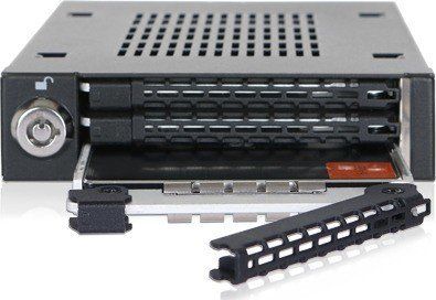 Sirtar diskut ICY DOCK EZ-Slide Slim ToughArmor, për disqe 2.5", SATA SAS, i zi