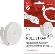 Organizues kabllosh LABEL THE CABLE Velcro LTC 1220, 3m, i bardhë