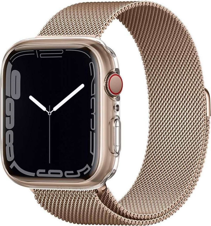 Mbështjellës për orë inteligjente Spigen Rugged Armor, për Apple Watch 44 45mm, transparent