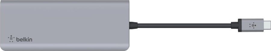 Dock USB C Belkin 7 in 1 AVC009, 100W, HDMI 4K, i hirtë