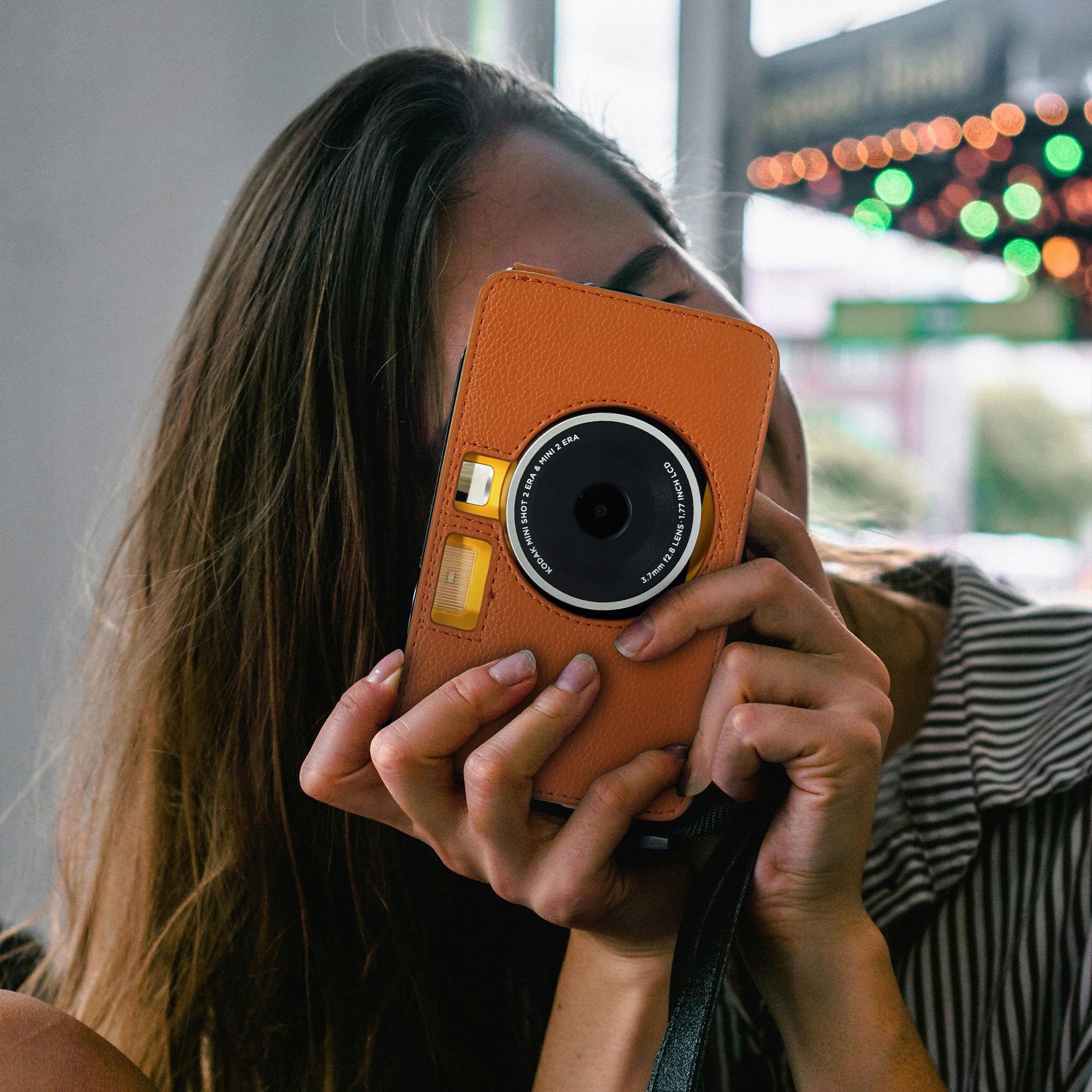 Kuti mbrojtëse Kodak Mini Shot 2 Era MS200, për kamera instant, e zezë