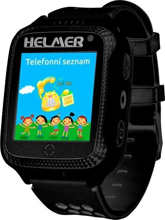 Orë inteligjente Helmer LK 707 Kids, 1.44", GPS, e zezë