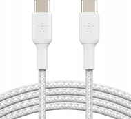 Kabllo Belkin BoostCharge USB C në USB C, 0.15 m, 60W, e bardhë
