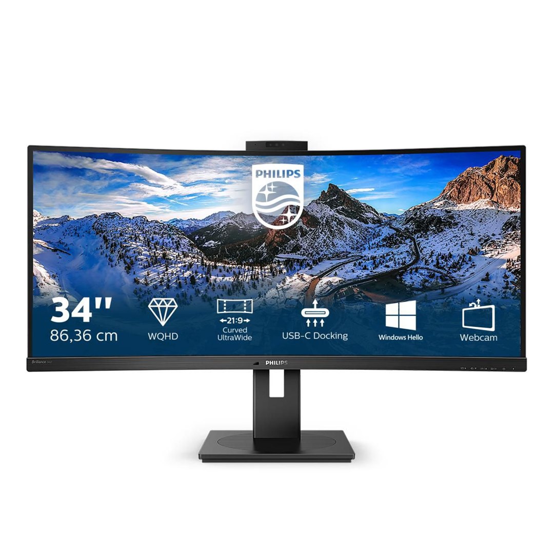 Monitor Philips P Line 346P1CRH/00, 34", UltraWide Quad HD, i zi