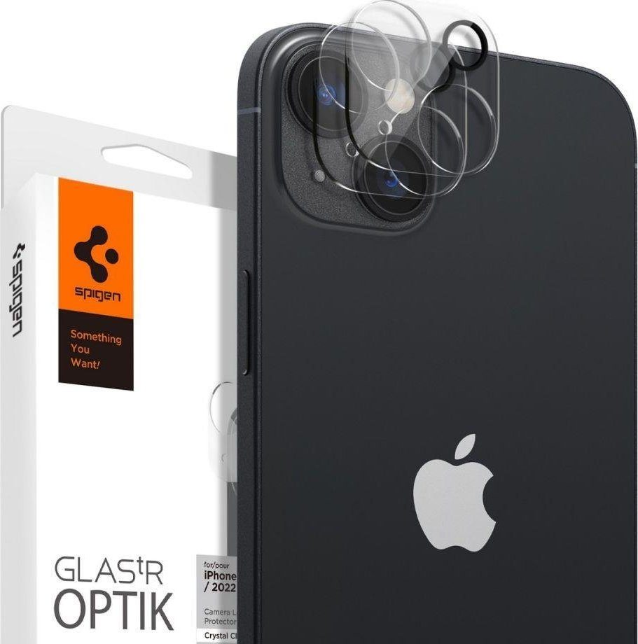 Mbrojtës kamere Spigen Glas.tR Optik, për iPhone 14 14 Plus, xham i temperuar, transparent