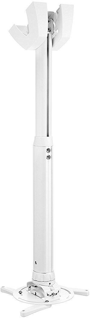 Плафонска држачка за проектор Vogels Professional PPC 1555, до 15 kg, прилагодлива, бела