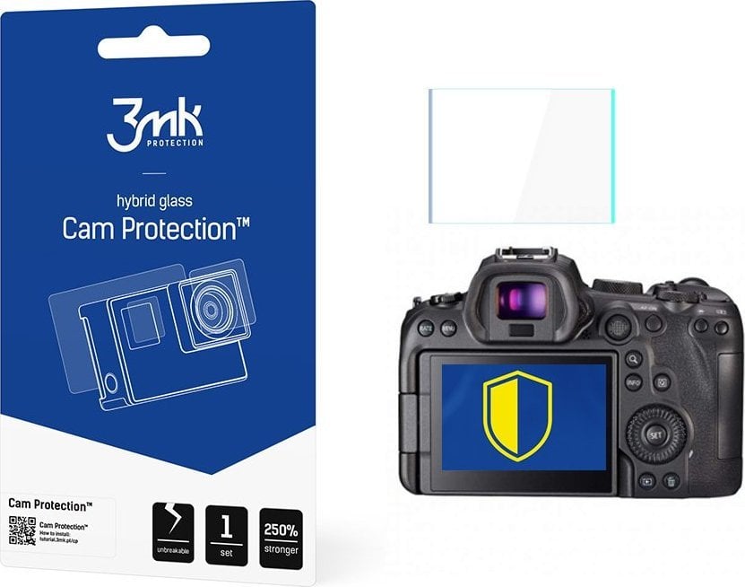Mbrojtës xhami 3MK Cam Protection për Canon EOS R6, 0.2mm, transparent