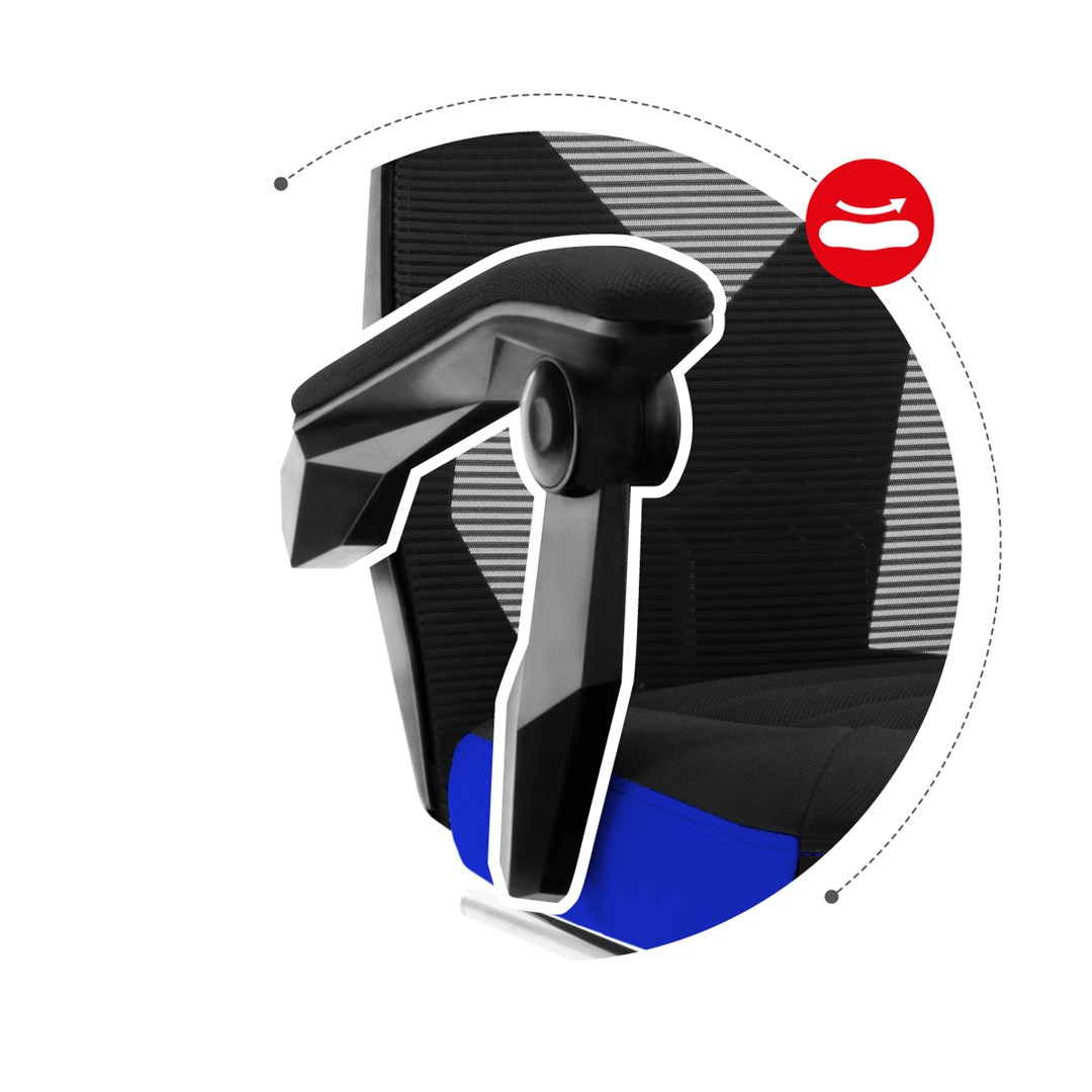 Karrige lojërash HUZARO COMBAT 3.0, 140kg, e zezë/e kaltër