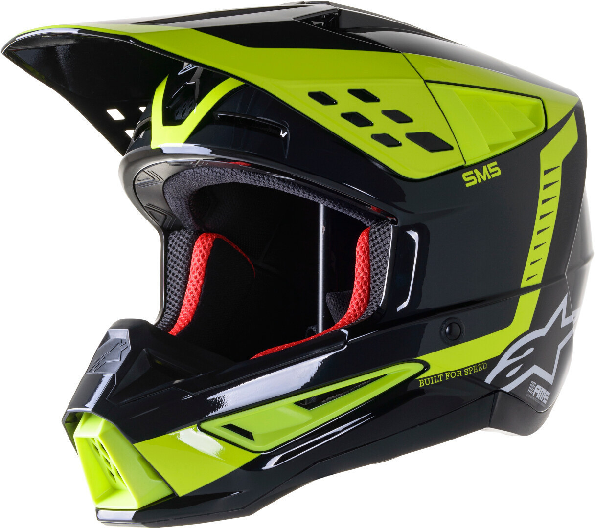 Helmeta cross Alpinestars S-M5 Beam S22, peshë e lehtë, ventilim i avancuar, shumëngjyrëshe