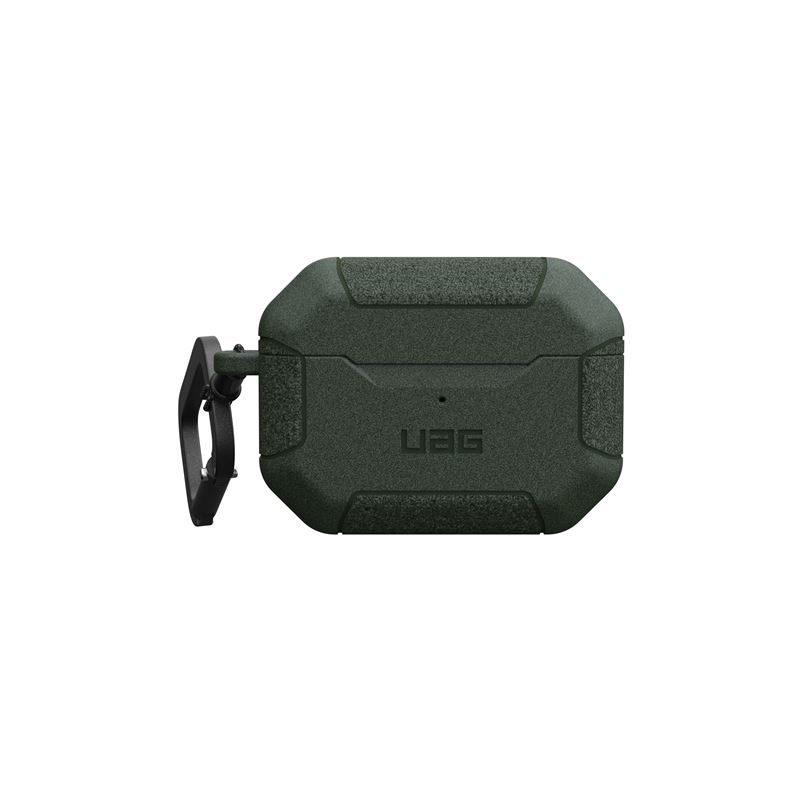 Kuti mbrojtëse UAG Scout për AirPods Pro 2, rugged, me karabinierë, jeshile ulliri