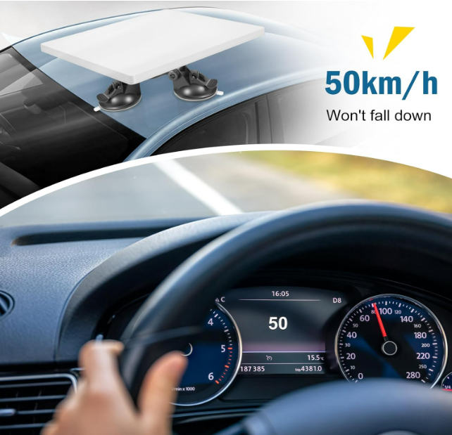 Mbajtëse me vakum OrbitX Starlink Sunroof Mini, 18AWG, e bardhë/zezë 