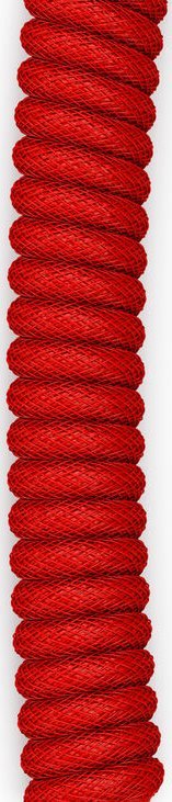 Кабел за тастатура Glorious Coiled USB C Artisan, плетен, Crimson Red