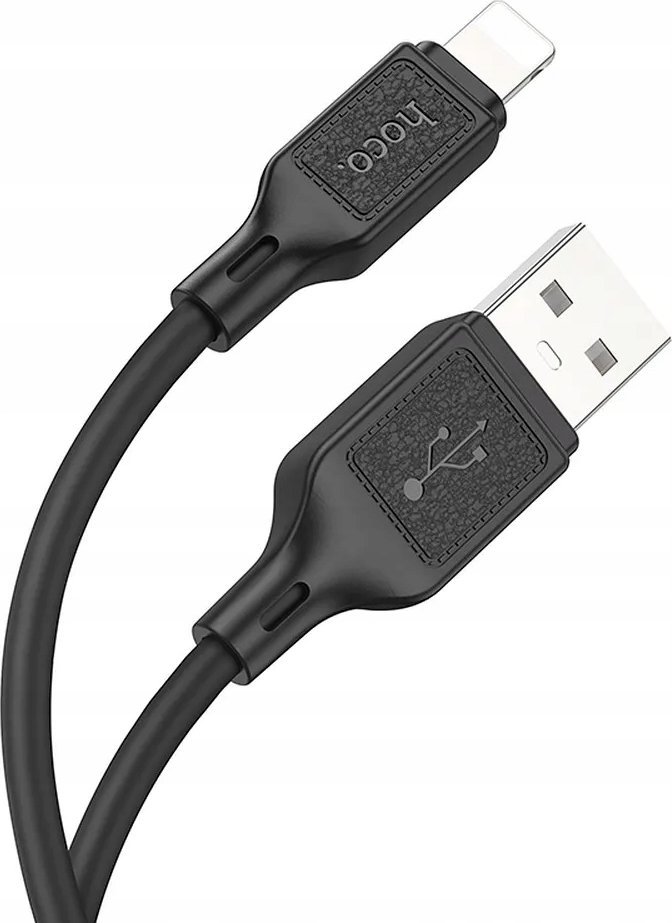 Kabllo karikimi Hoco X90, USB A në Lightning, 1 m, 2.4A, e zezë