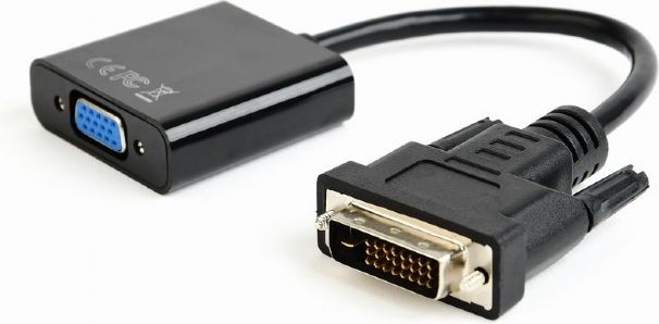 Përshtatës AV Gembird DVI-D - D-Sub (VGA), i zi