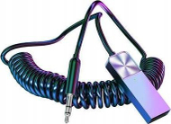 Блутут T03 адаптер-предавател во AUX, USB, сребрена боја