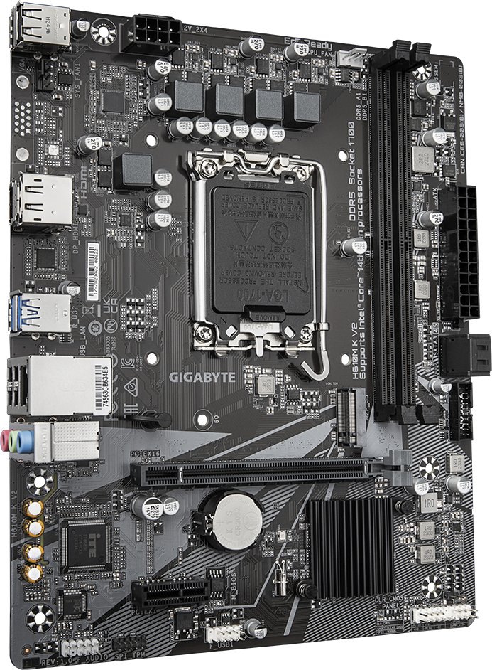 Motherboard GIGABYTE H610M K DDR4 V2, Intel H610, LGA 1700, Micro ATX