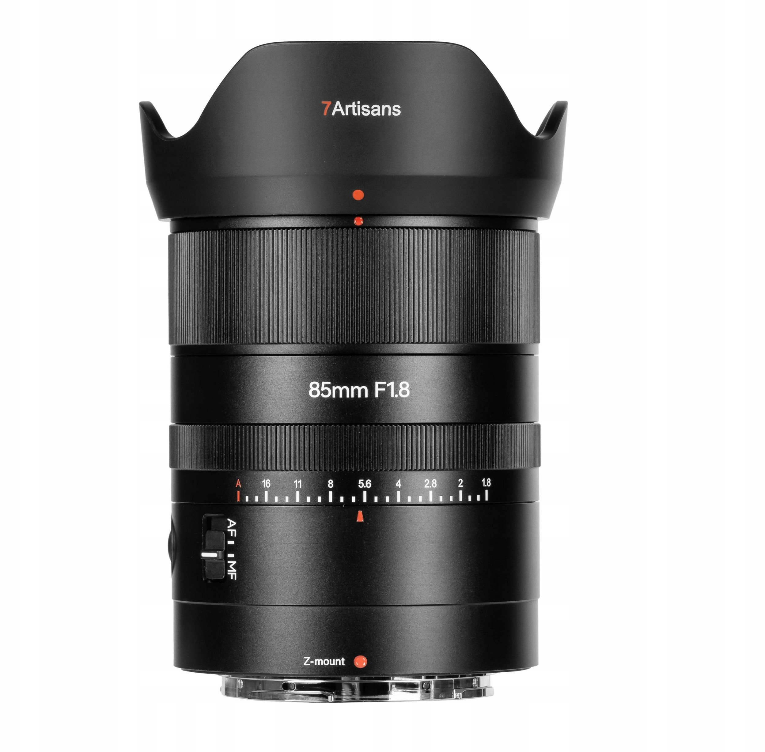Објектив 7artisans AF 85mm f/1.8 за Nikon Z, портретен, црн
