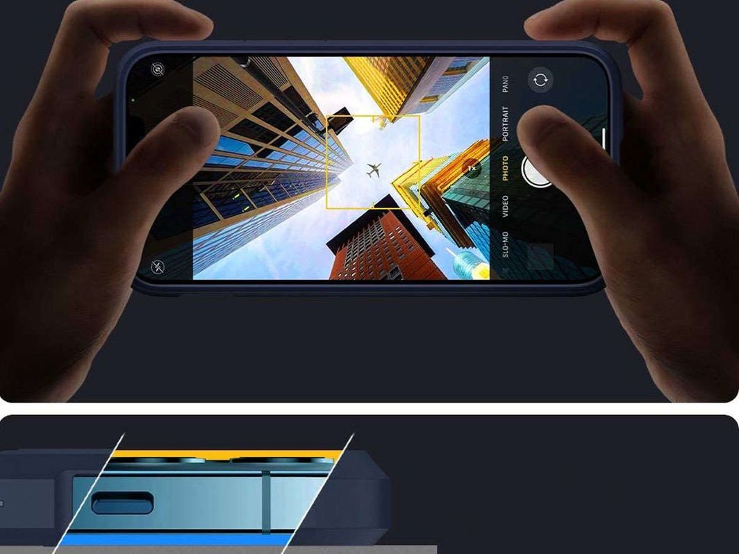 Mbrojtëse e pasme Spigen Ultra Hybrid për iPhone 12/12 PRO, e kaltër e mbyllët