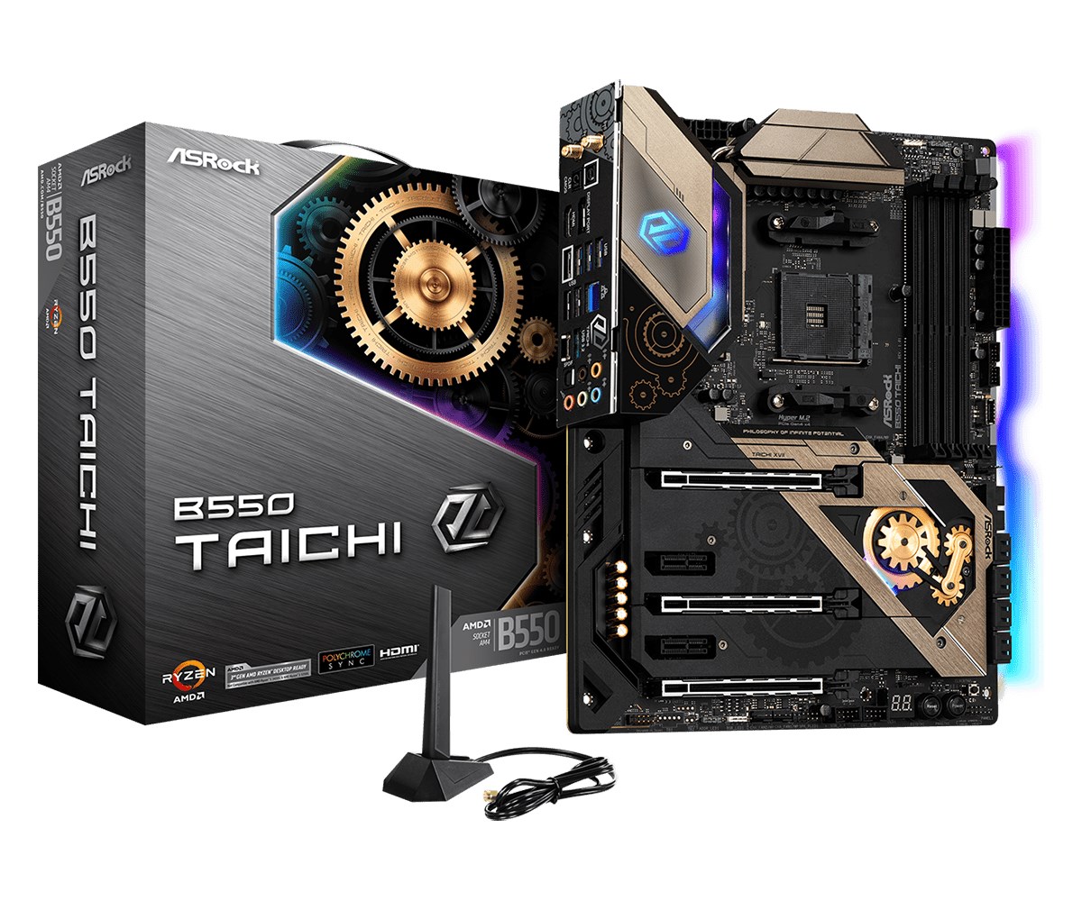 Pllakë amë Asrock B550 Taichi AMD B550 Socket AM4 ATX