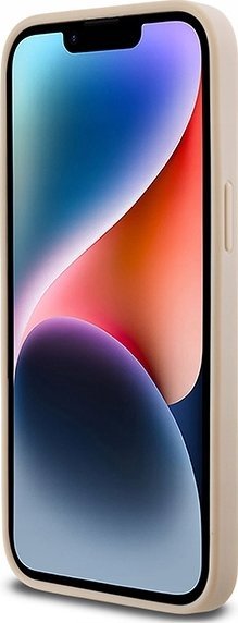 Mbulesë telefoni DKNY PU Leather Repeat Pattern Tonal Stripe, për iPhone 14 Pro, rozë