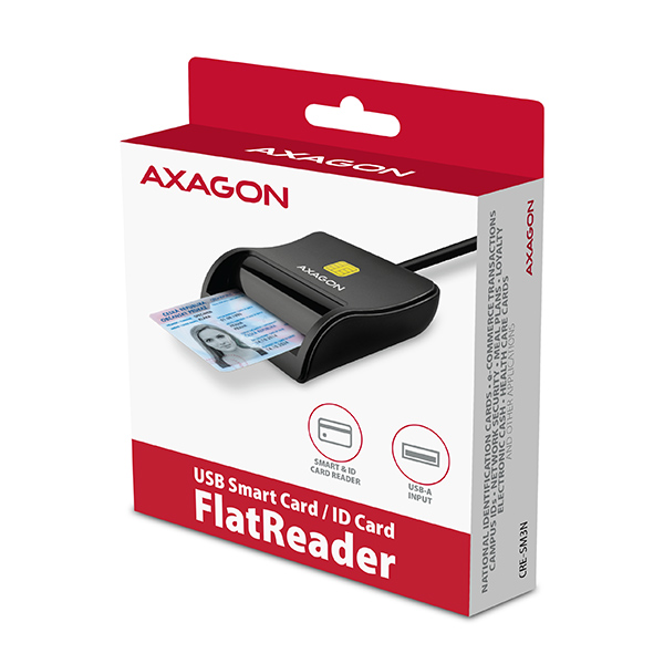 Lexues i kartave AXAGON CRE-SM3N, USB-A, 1.3, i zi