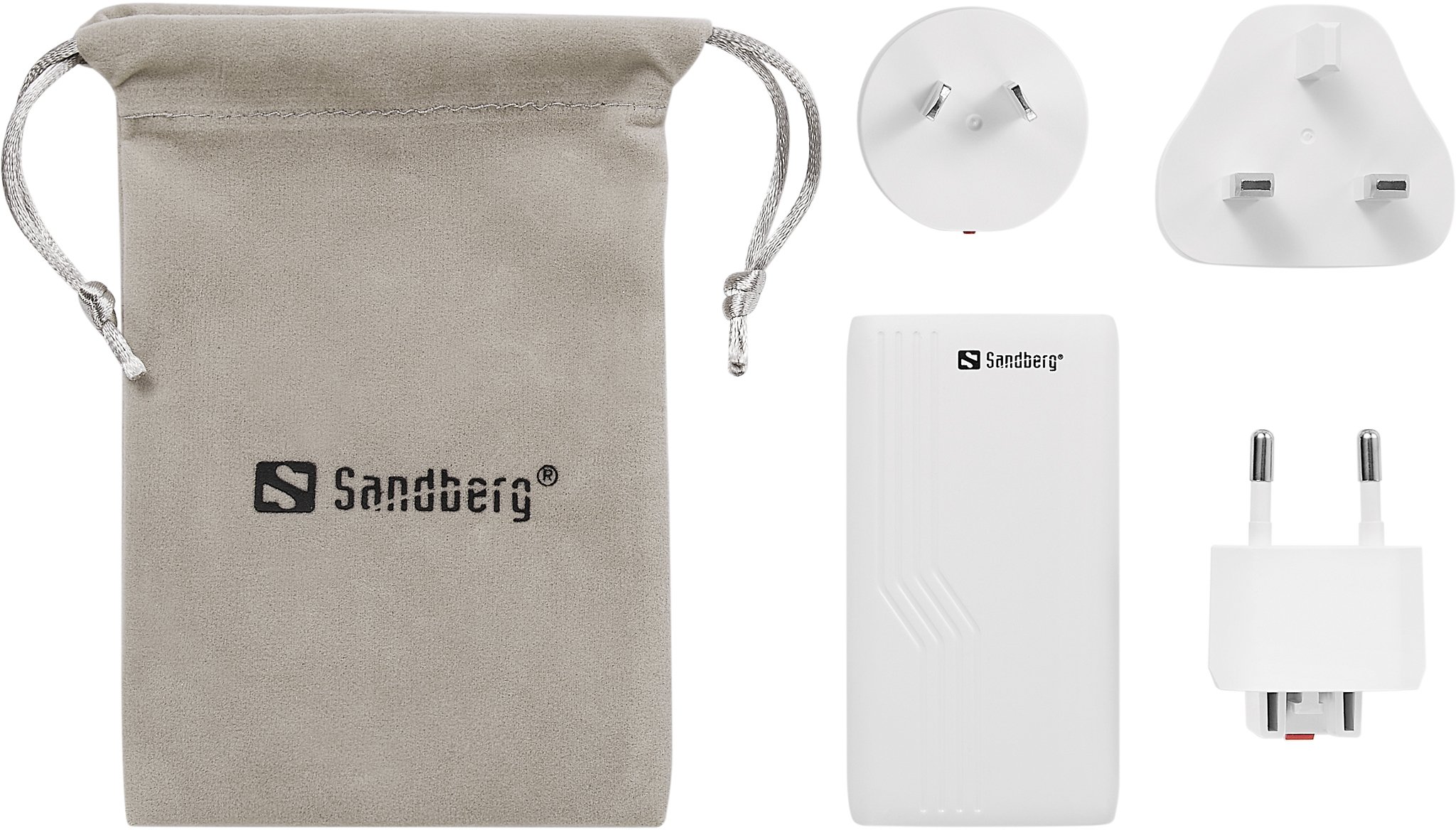 Karikues udhëtimi Sandberg 4in1 Travelcharger, 2x USB C, 65W