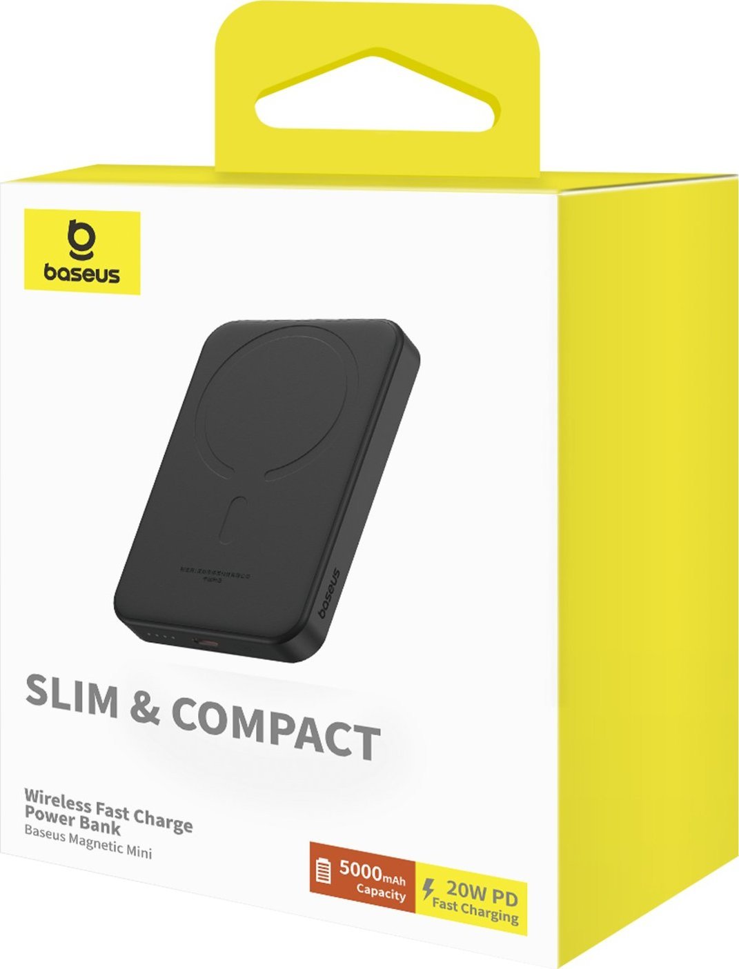 Powerbank Baseus Magnetic Mini, 5000mAh, 20W, i zi