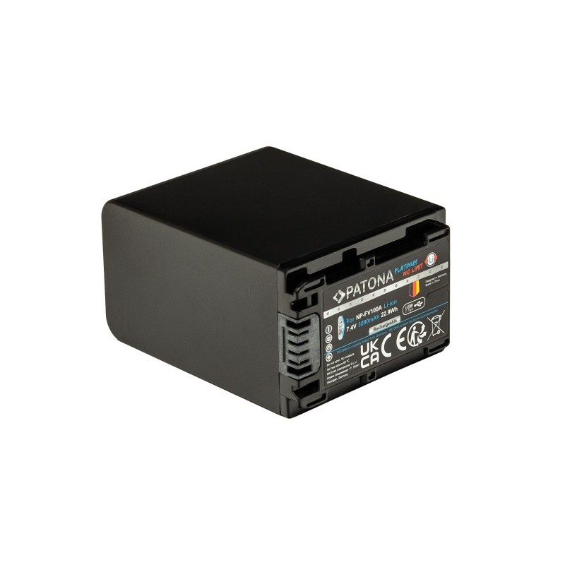 PATONA Platinum Battery with USB-C Input F. Sony NP-FV100