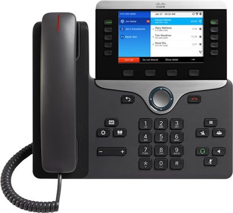 Telefon VoIP Cisco UC Phone 8861, 5 linja, ekran me ngjyra, dark graphite